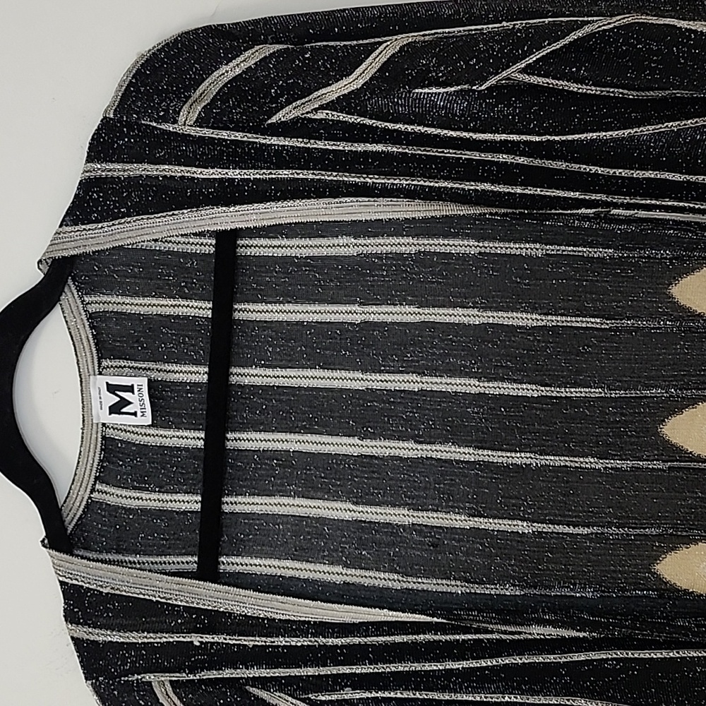 M Missoni cardigan collection featuring metallic lurex pattern Size 42/ Large - Picture 7 of 16